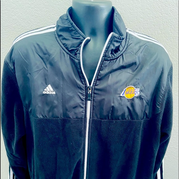 adidas Other - Adidas Los Angeles Lakers Fleece Track Jacket